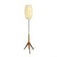 Lampadaire scandinave "tripode" en chêne, Suède, 1960