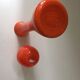 2 vases soliflores orange, 1970