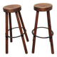 2 Solid wood bar stools