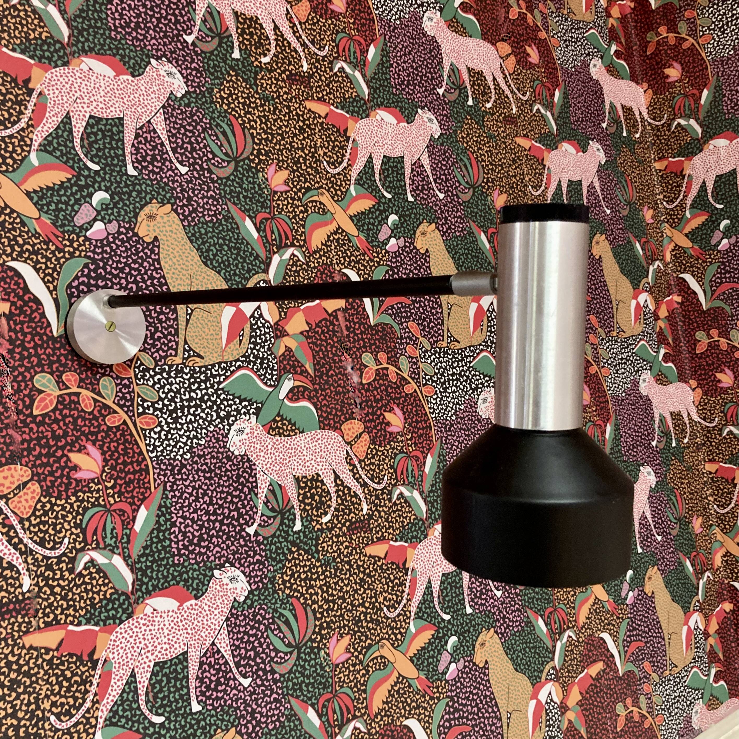 Pair of large 65 cm wall lights, 1950s design.