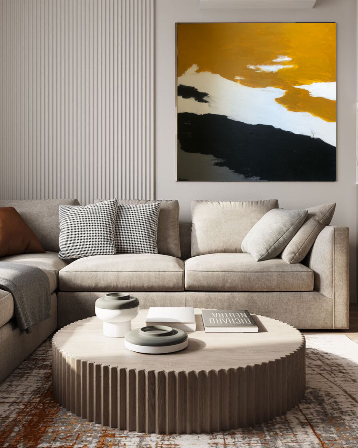 Minimalist abstract painting