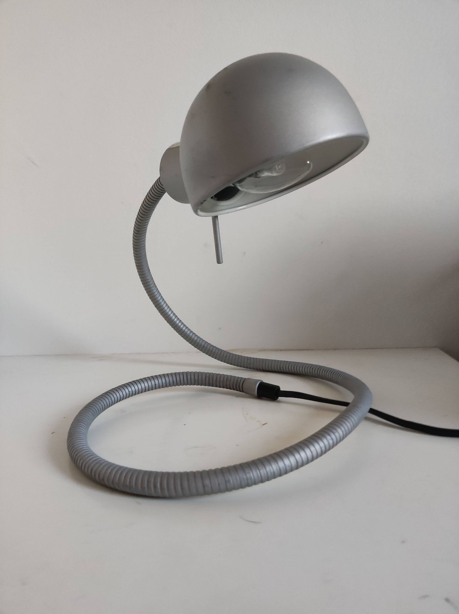Flexible snake lamp Hebi by Isao Hasoe for Valenti Luce vintage 70 80 s
