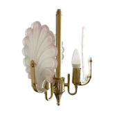 Vintage polished glass pendant lamp