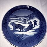 Royal Copenhagen porcelain Christmas plate 1986