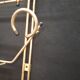 Coat vintage brass metal door