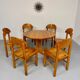 Vintage solid pine table, Scandinavian design by Rainer Daumiller, 1970s