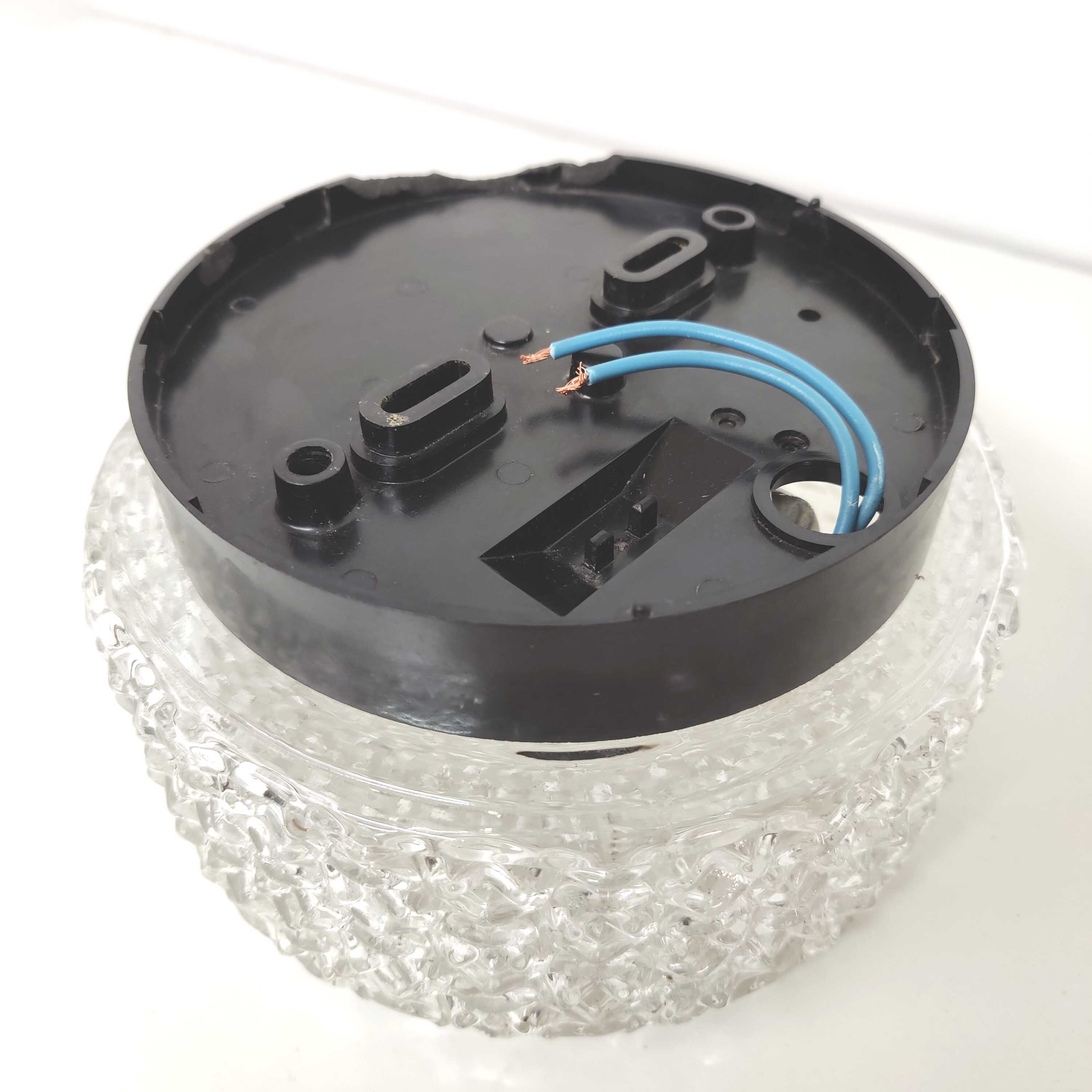 Cast glass ceiling lamp