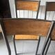 Set of 4 authentic vintage MULLCA school chairs