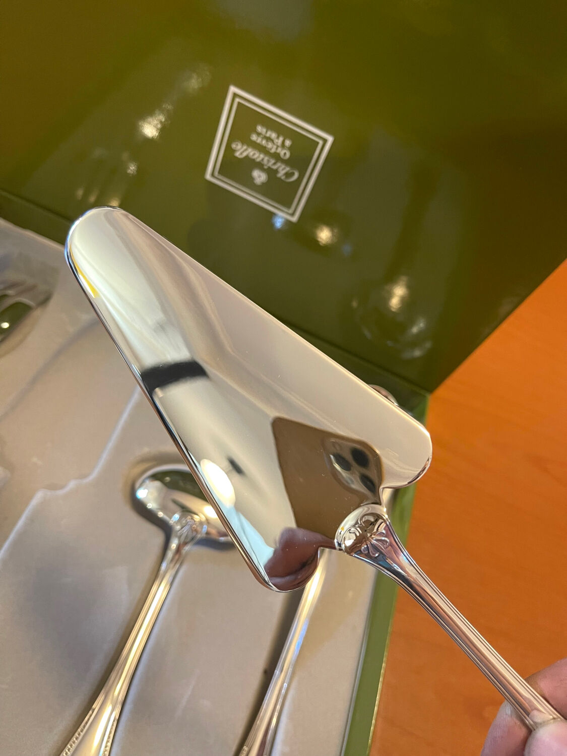 Christofle Malmaison serving cutlery, pie server, sauce