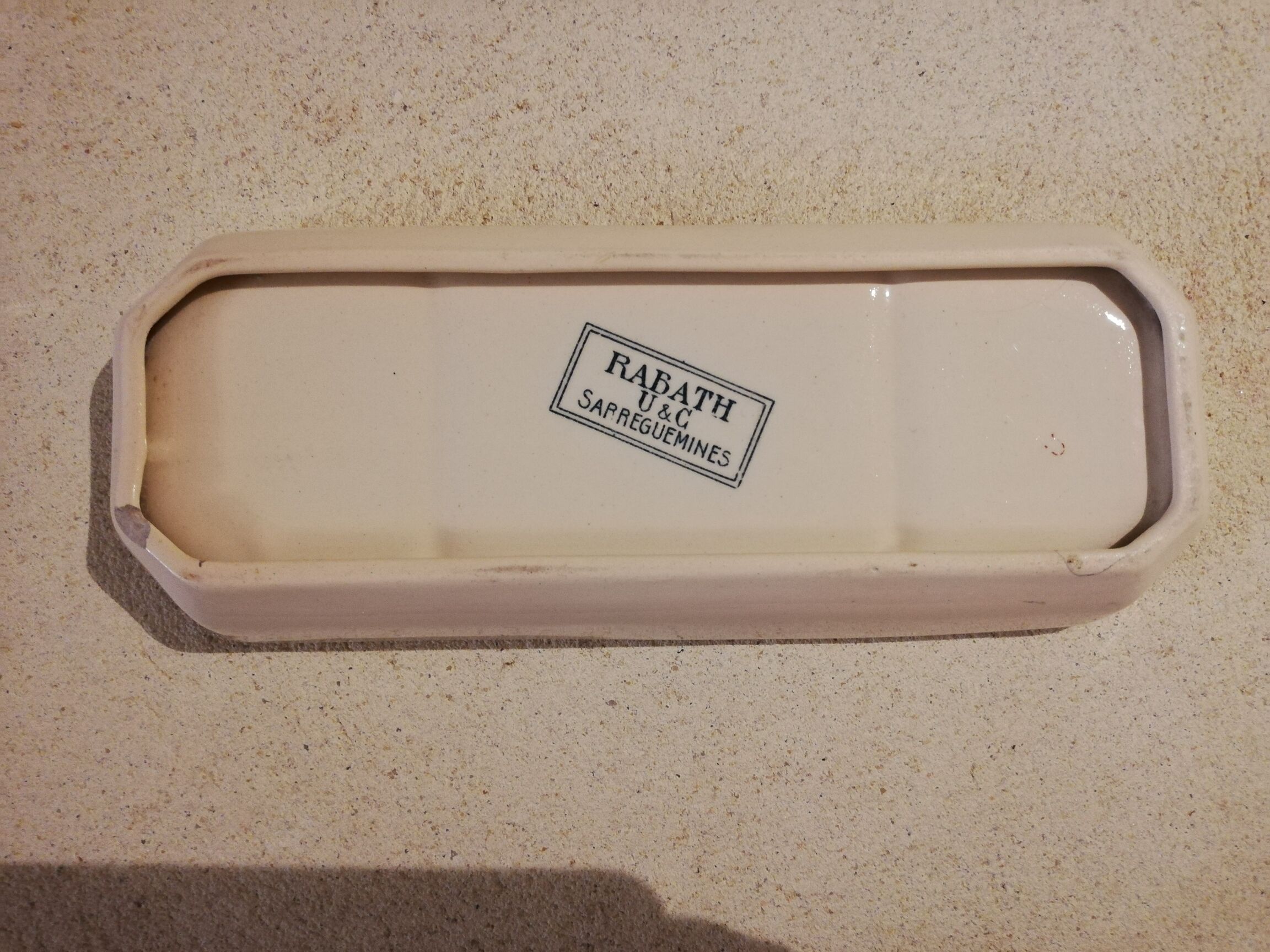 Iron earth comb holder Sarreguemines