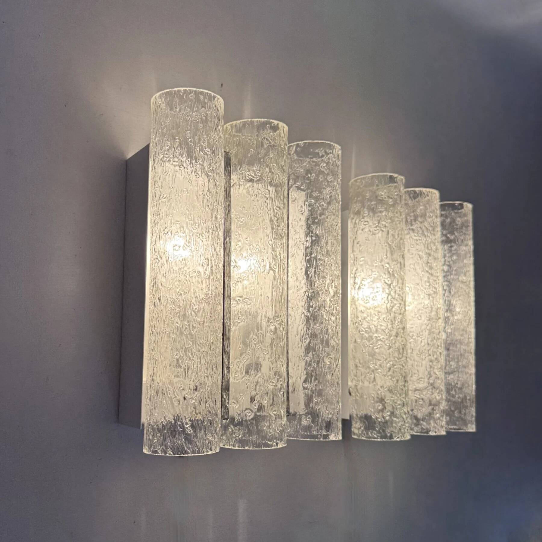 Mid-century design Doria Leuchten wall lamps sconce, 1970s