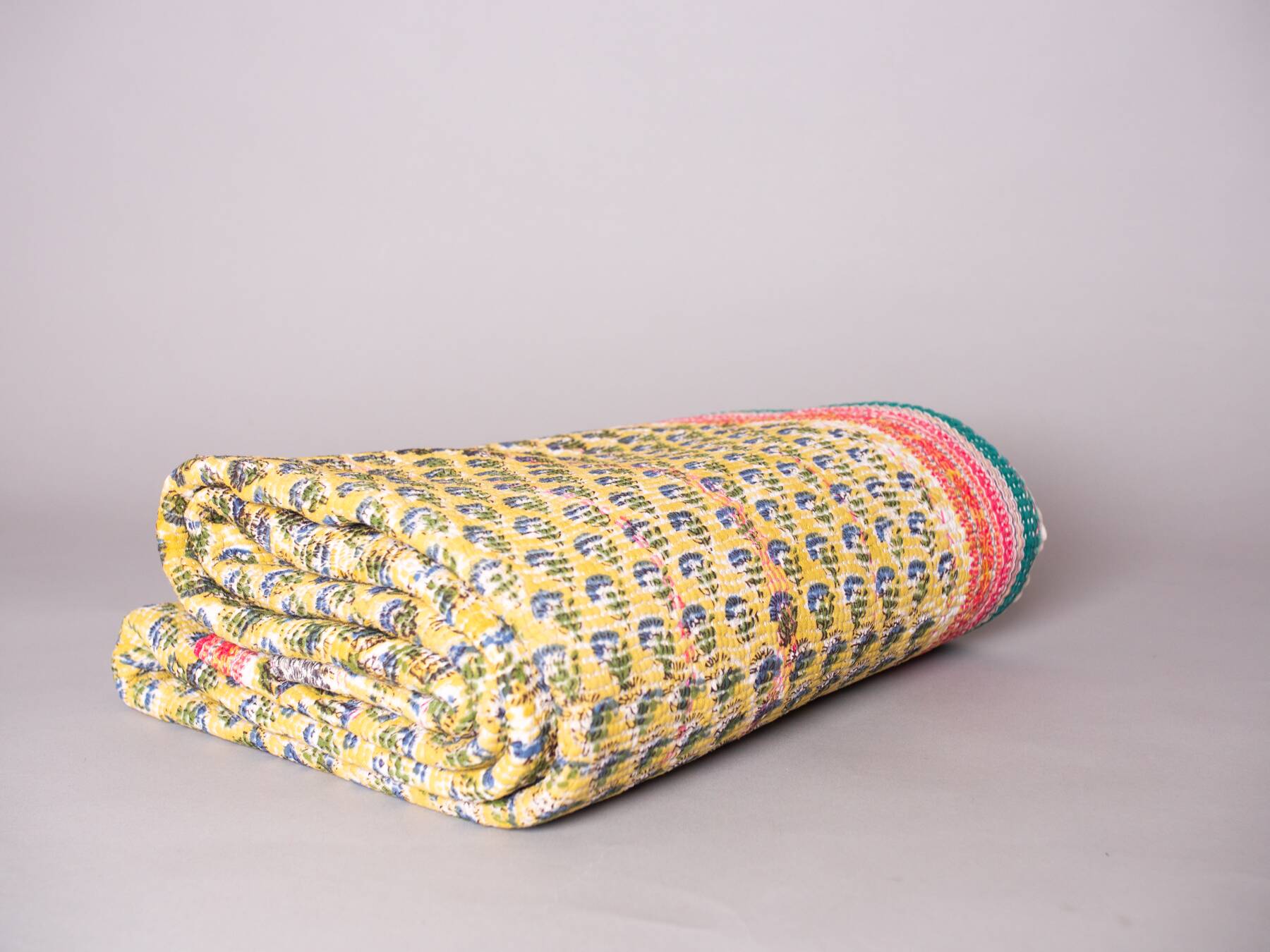 Vintage kantha block print