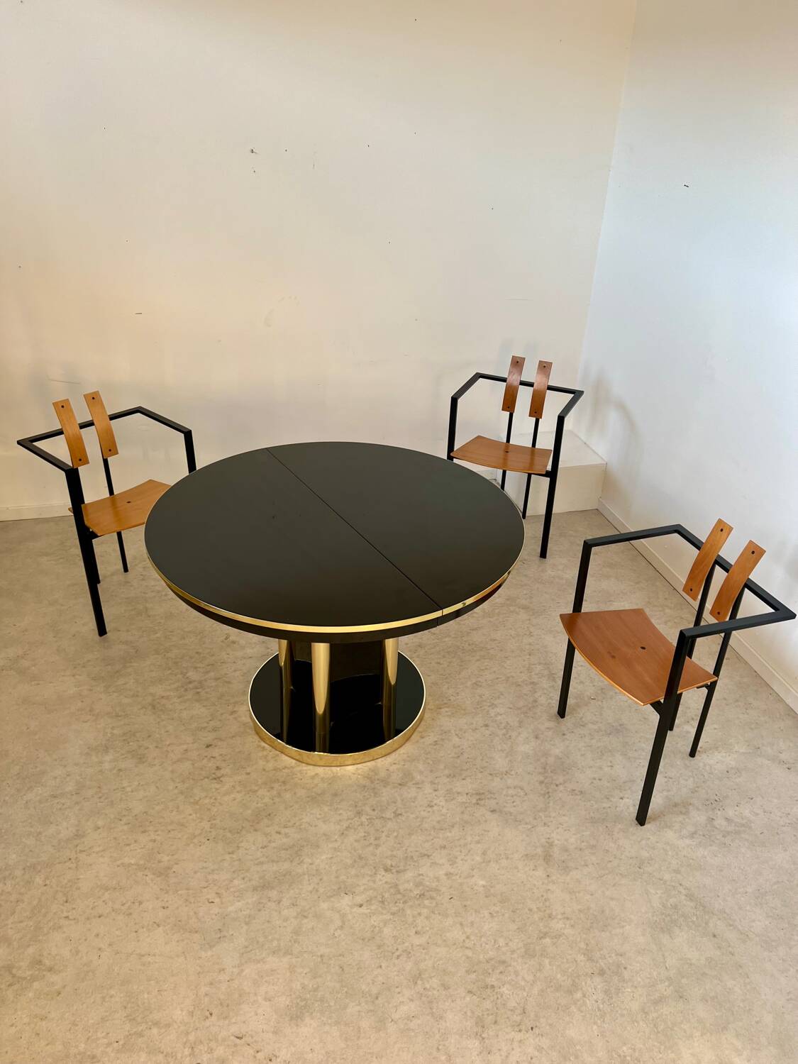3 old Karl Friedrich Forster raw design chairs model Trix KFF postmodern 70s/80s