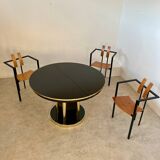 3 old Karl Friedrich Forster raw design chairs model Trix KFF postmodern 70s/80s