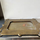 Art nouveau brass metal frame