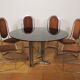 Dining room table and 6 chairs by Alessandro Alpizzi, 1970s, Set of 7