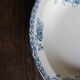 Plat rond creux Terre de fer Bleu Royat Sarreguemines