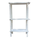 charming curved shelf with 2 turned wooden supports