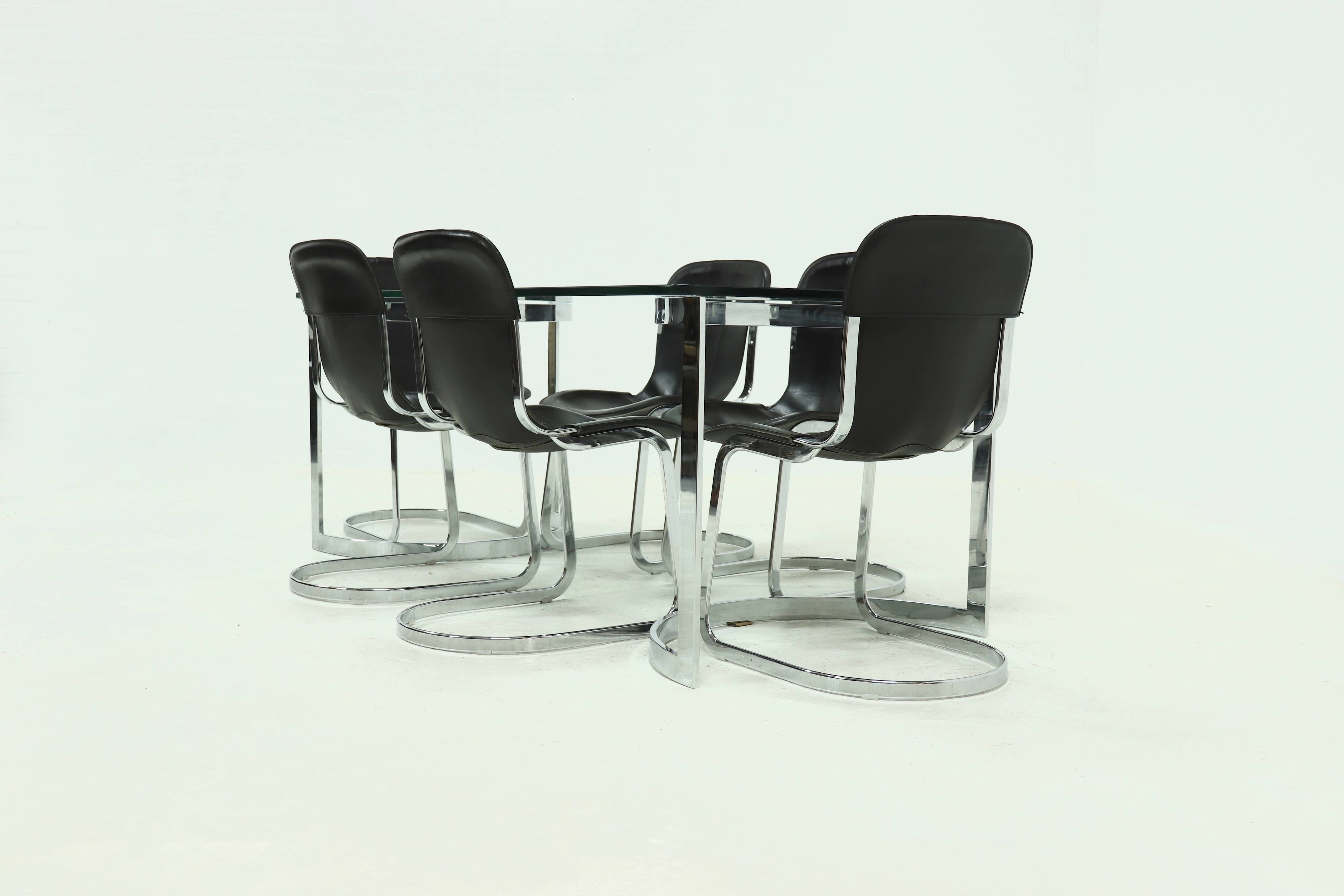 Italian Modern Dining Set by Cidue 1970s