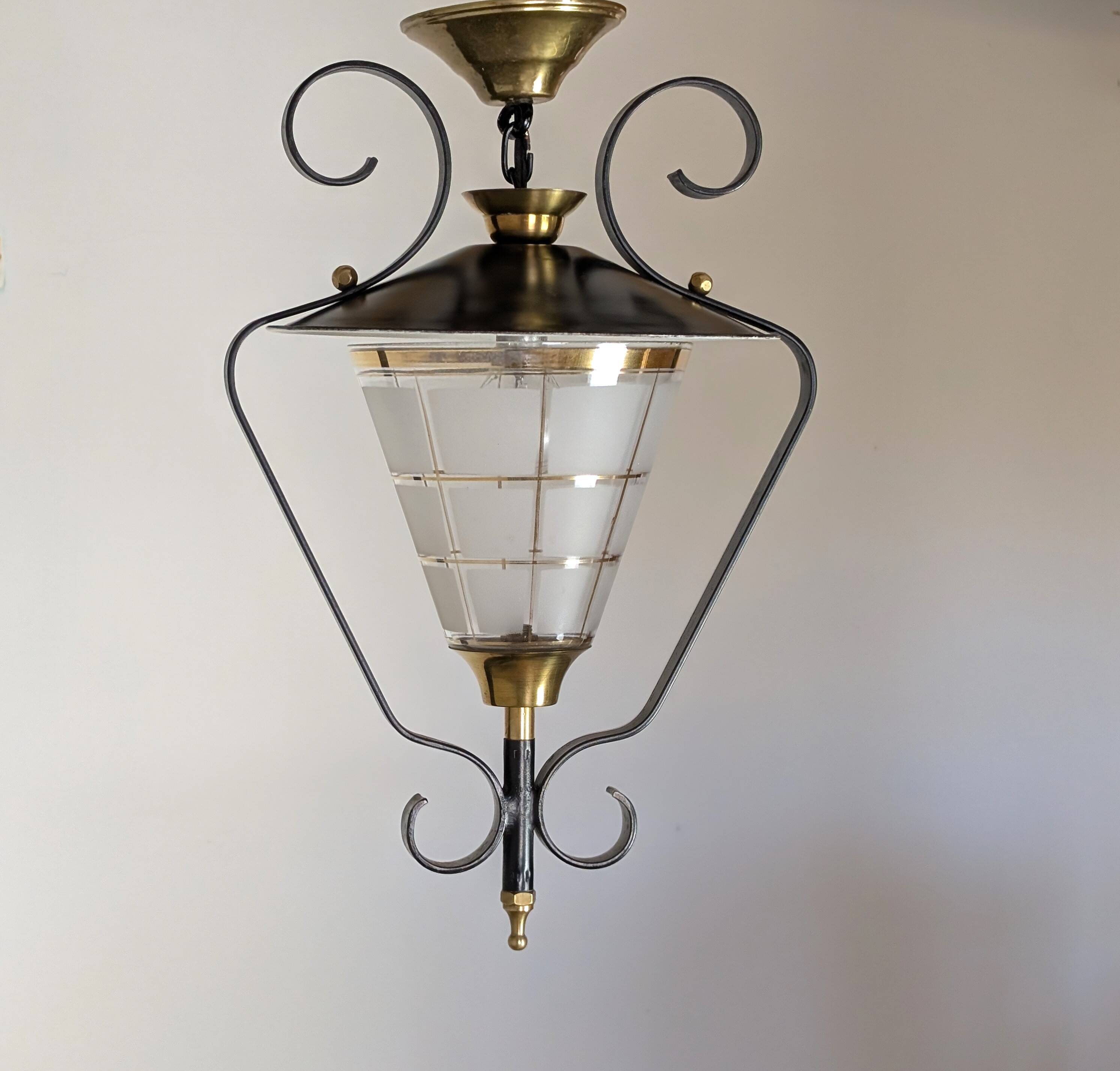 1960 lantern pendant light