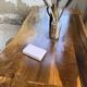 Dining table in solid olive wood Maison Skela 1960