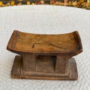 Ashanti stool, West African, carved from solid wood