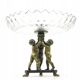 R8X Large figurative platter with cherubs in Art Nouveau style