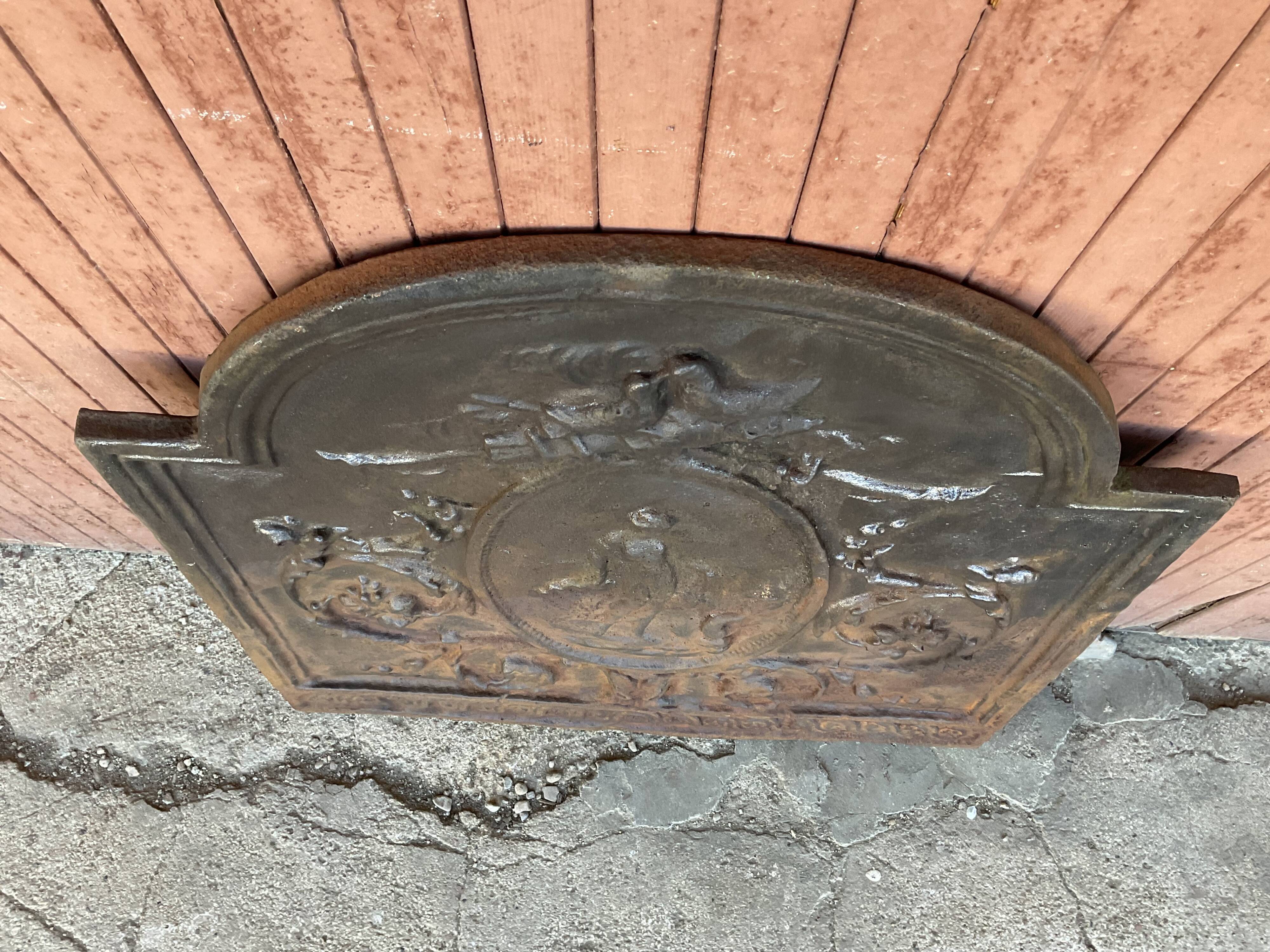 Fireplace plate