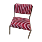 Chrome armchair with ceramic fabric
