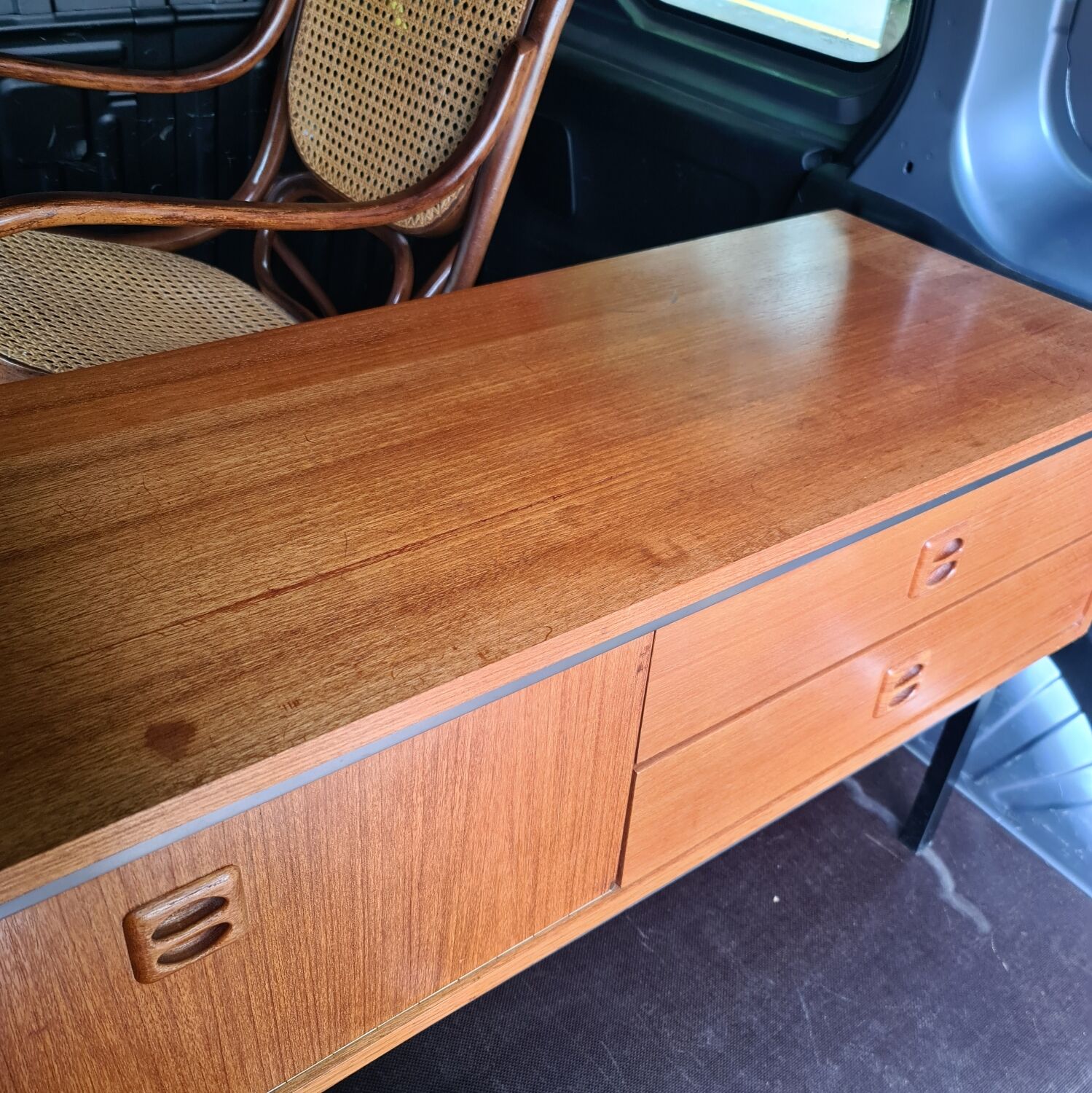 Vintage scandinavian tv sideboard
