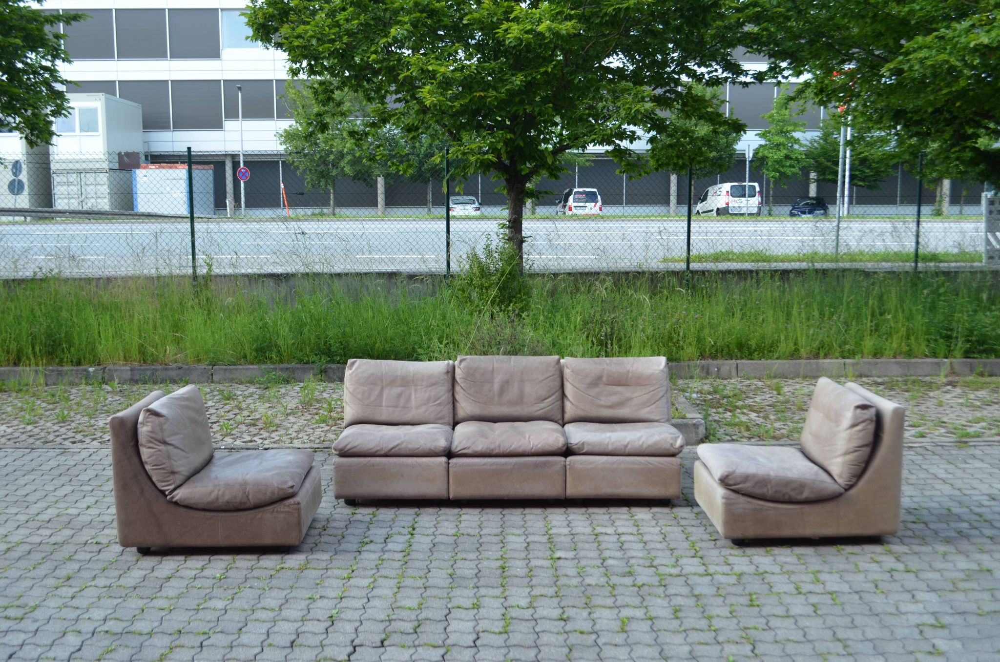 Canapé en cuir modulaire Walter Knoll