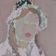 Swedish Oil on Panel “Portrait of Woman” by Rune Persson Vintage& Framed 31×30cm