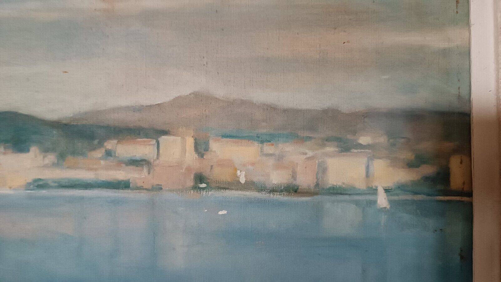 Painting Jean Pierre Capron - Oil On Marine Canvas 50s