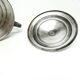 Art Deco sugar bowl, silver-plated brass, Poland, 1930s