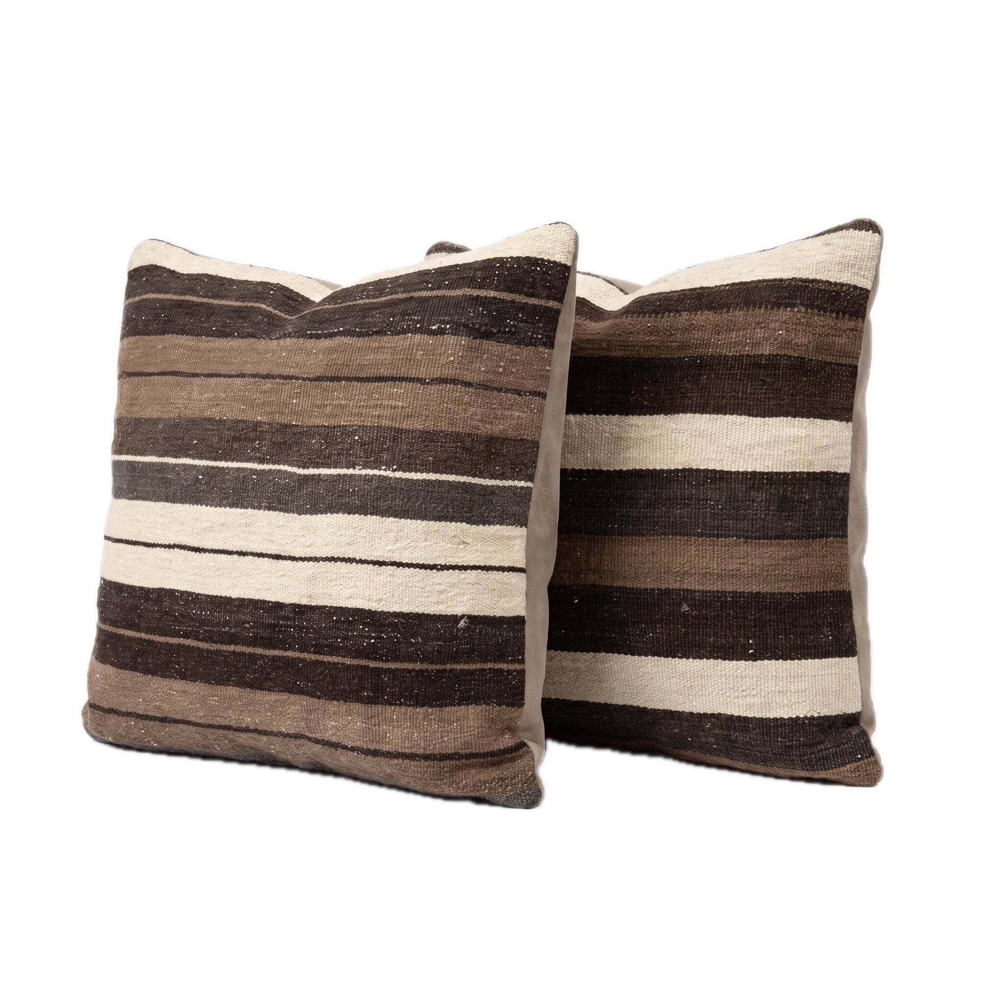 Set of 2 vintage kilim cushion covers 50x50 cm