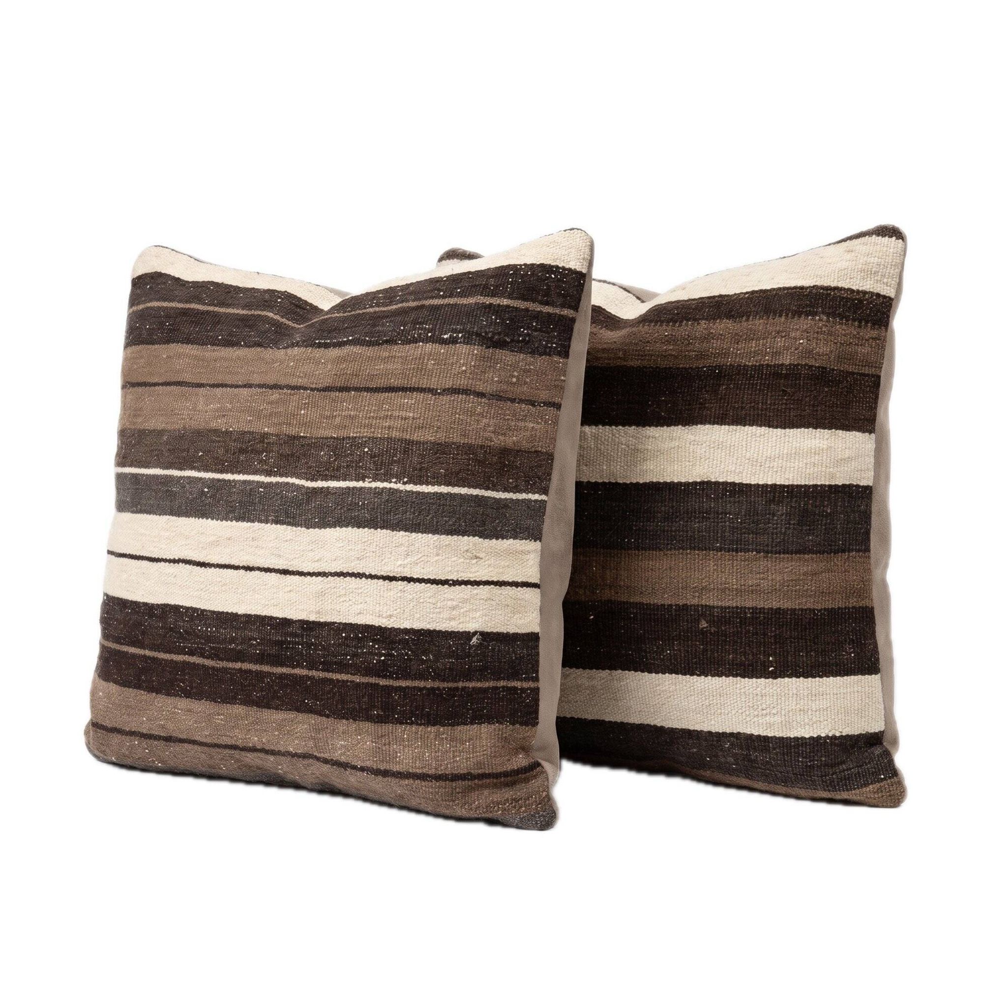 Set of 2 vintage kilim cushion covers 50x50 cm