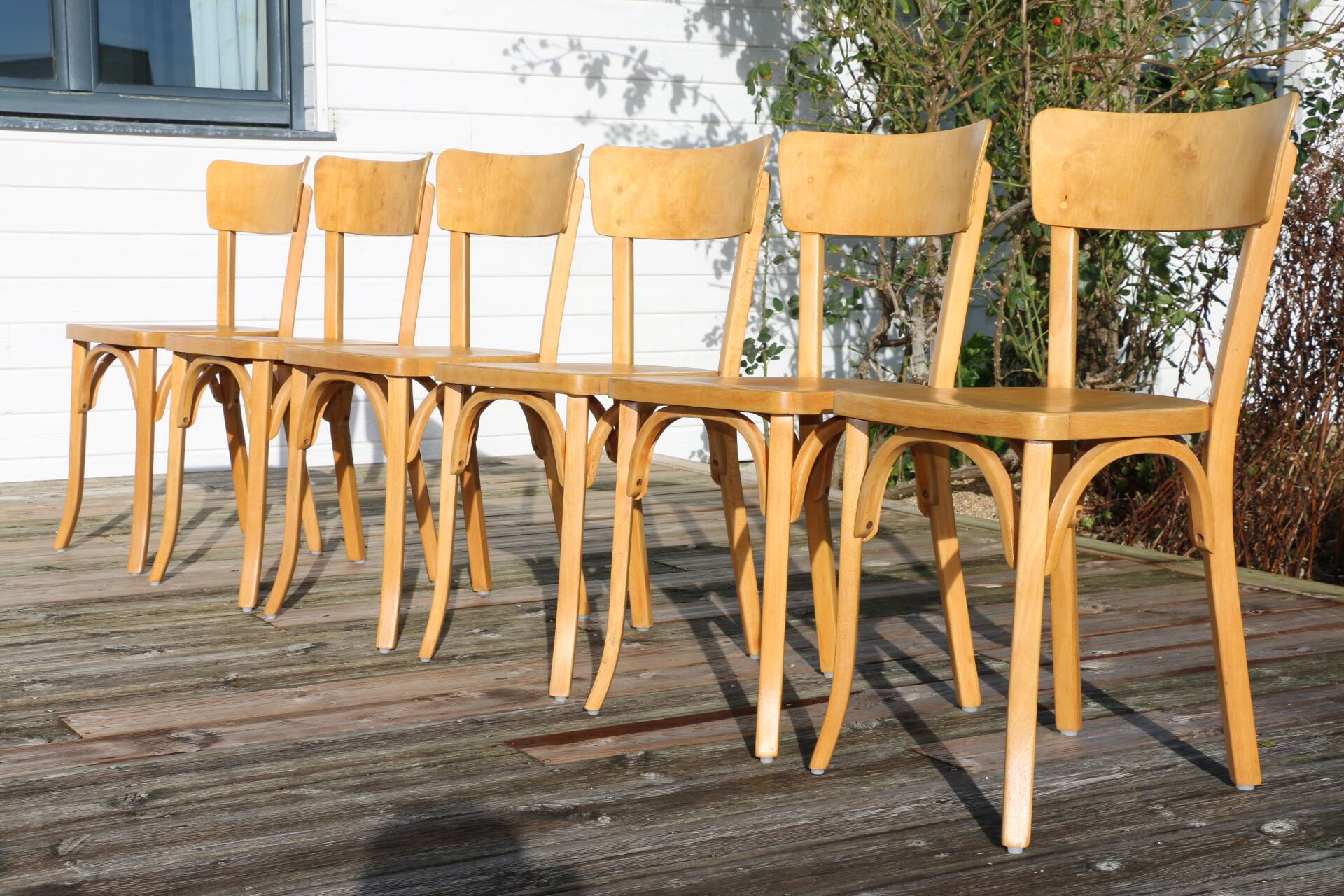 Set of 6 Baumann chairs No. 24