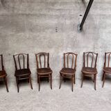 Set of 6 vintage bistro chairs