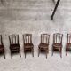 Série de 6 chaises bistrot vintage