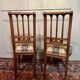 Paire De Chaises De Style Louis XVI En Noyer.