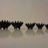 Hedgehog Ashtrays, 1950s, Set of 6