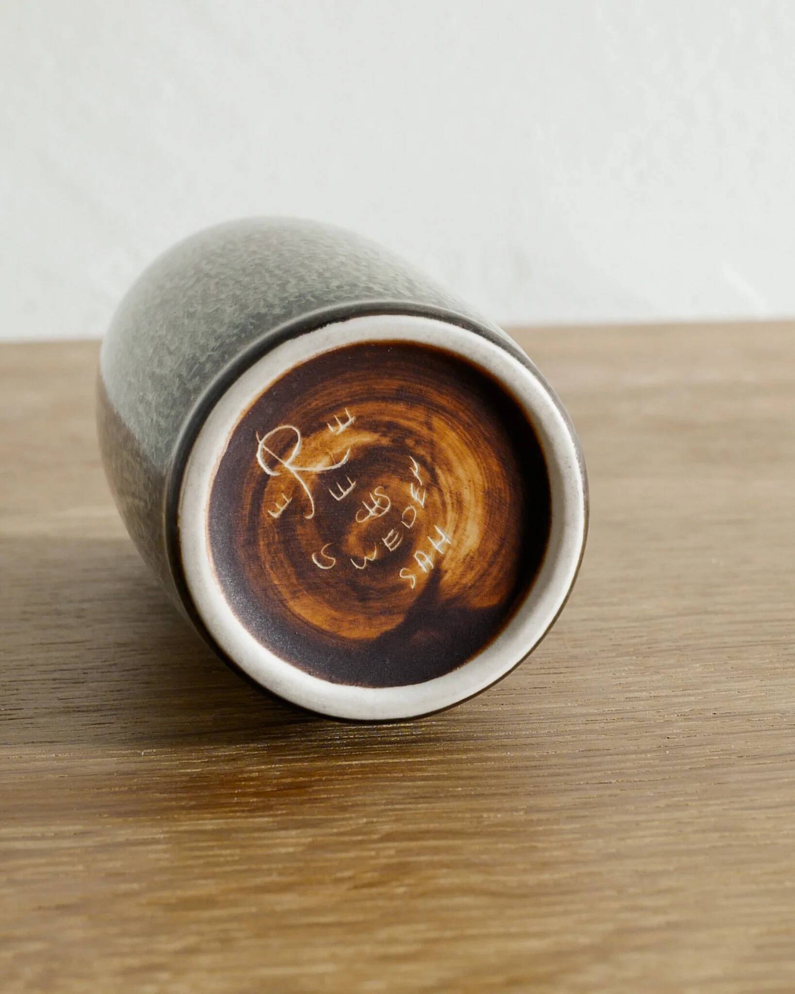 Vintage Swedish Mid Century Ceramic Vase by Carl-Harry Stålhane, 1950s