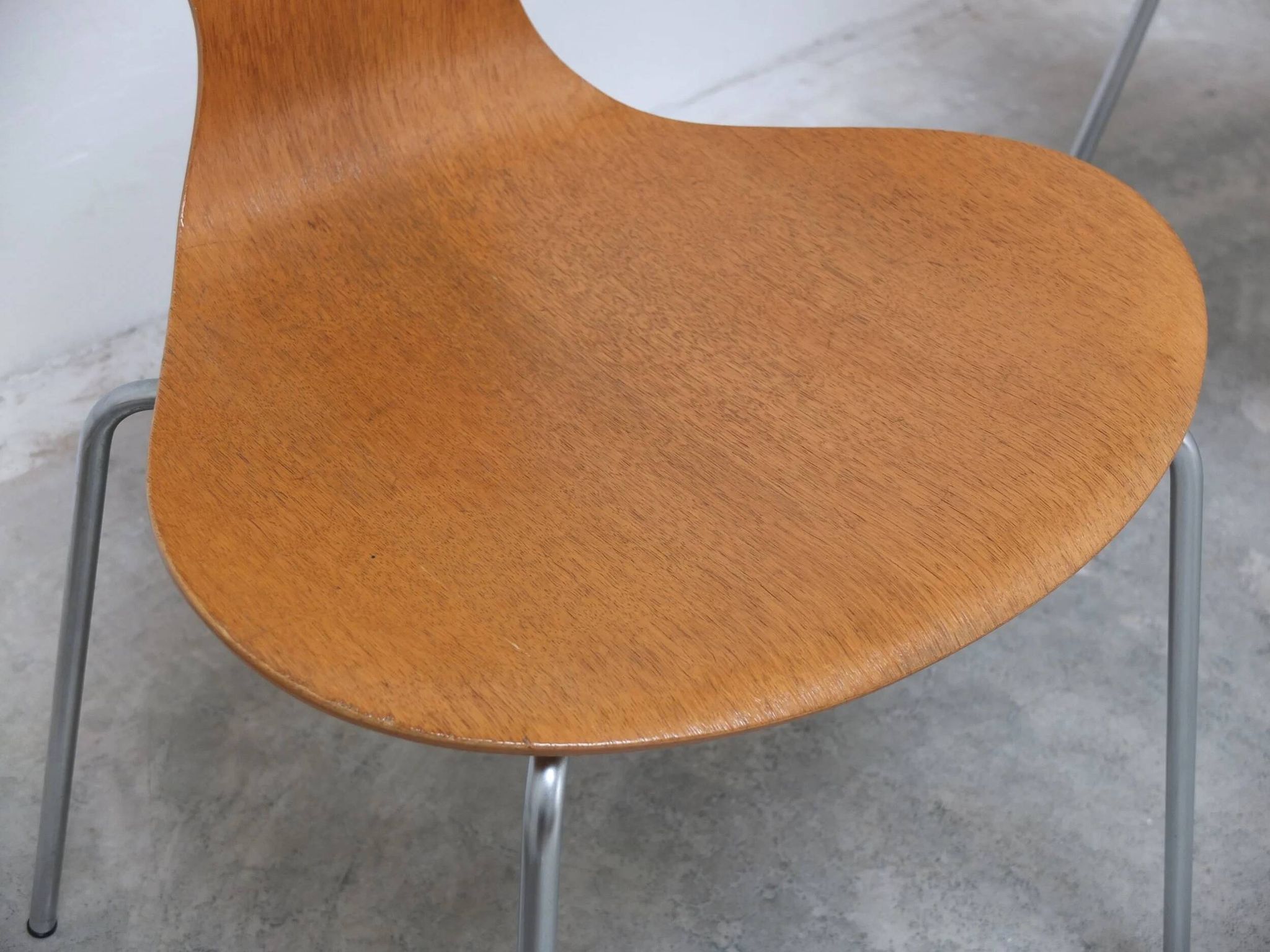 1st edition set of 4 'Lily' chairs in oak by Arne Jacobsen for Fritz Hansen, 1969