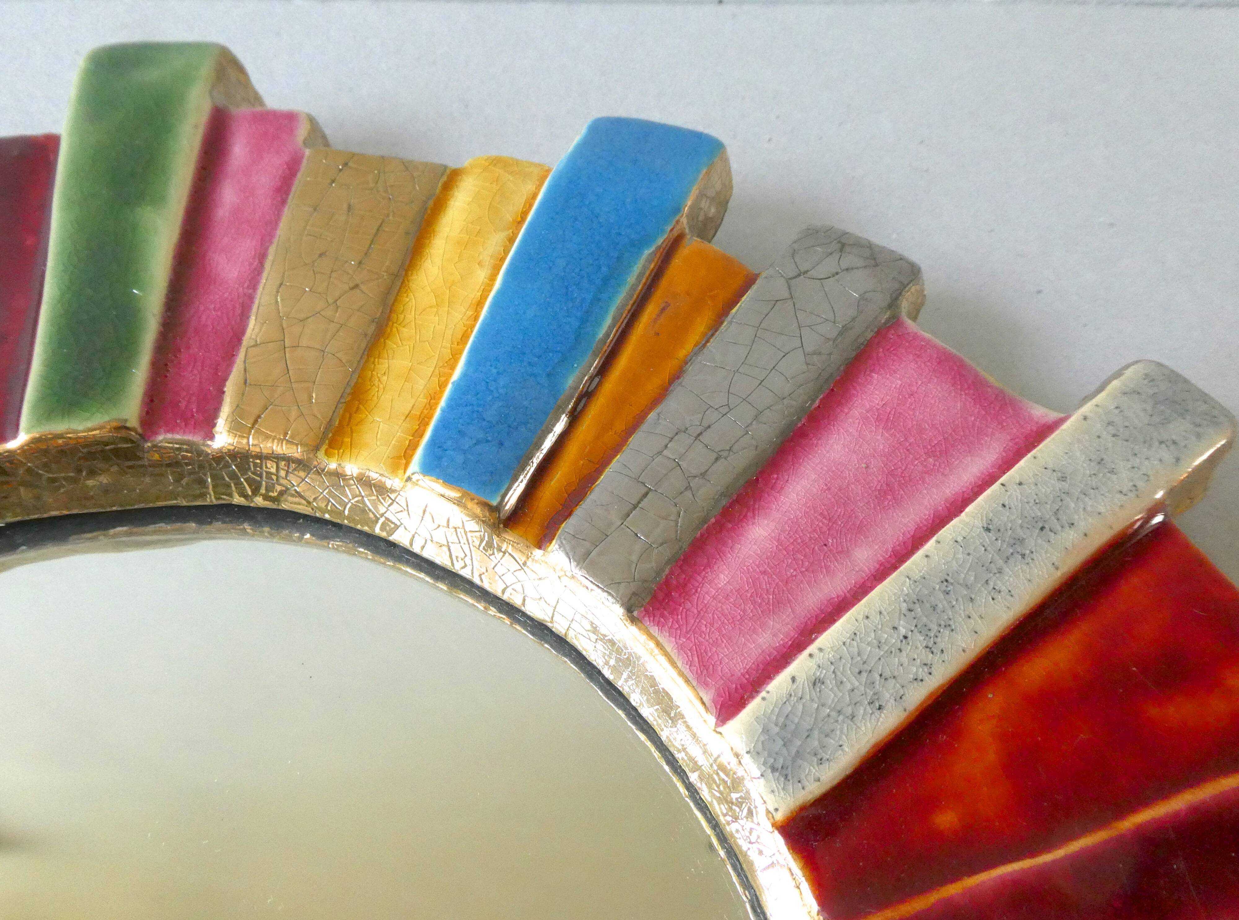 François Lembo's ceramic sun mirror from the 1960