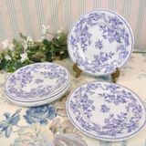 Set of 6 dessert plates épine uc sarreguemines model