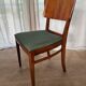 6 beech and teak chairs - Denmark 1940s