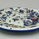 Plate gien with cornucopia decoration insect peacock butterfly