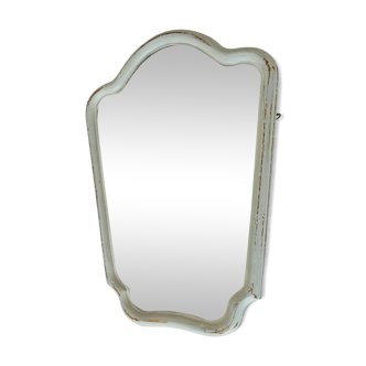 Miroir vintage en bois et stuc 48,5cm*38,5cm