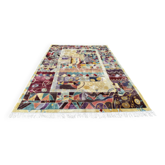 Tapis Art Déco Shanghaï en soie
