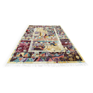 Tapis Art Déco Shanghaï en soie